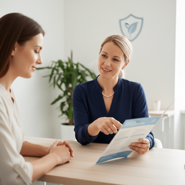 Beratung vor einer Beauty-Behandlung